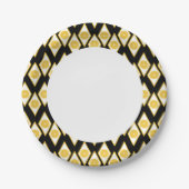 Assiettes En Carton Les tranches d'agrumes dans le Motif Diamant moder (Devant)