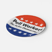 Assiettes En Carton Les Travailleurs Du Sondage Le Font Pour La Démocr (Angle)