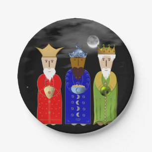 Assiettes En Carton Les trois plaques à papier de sages