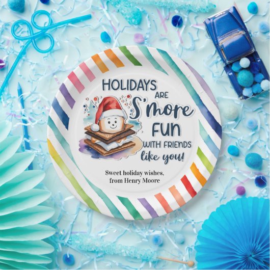 Assiettes En Carton Les Vacances Sont Plus Amusantes Avec Des Amis Com (Fête)