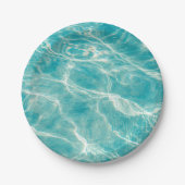 Assiettes En Carton les vagues de la mer (Devant)