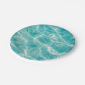 Assiettes En Carton les vagues de la mer (Angle)