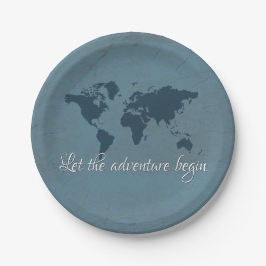 Assiettes En Carton Let the adventure begin (Devant)