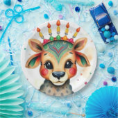 Assiettes En Carton L'ethnie africaine Kwanzaa les animaux sauvages dé (Fête)