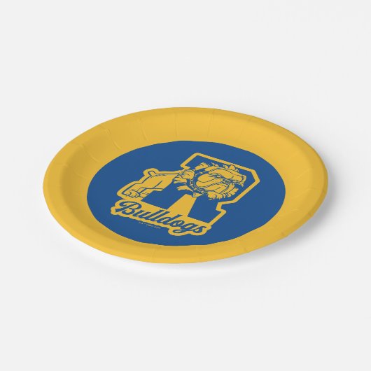 Assiettes En Carton Letterman Riverdale Bulldogs (Angle)