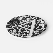 Assiettes En Carton Lettre A Monogramme Médiéval Art Nouveau (Angle)