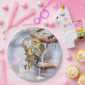 Assiettes En Carton Lettre d'anniversaire B (Fête)