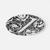 Assiettes En Carton Lettre J Monogramme médiéval Art Nouveau (Angle)