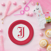 Assiettes En Carton LETTRE JSU Classique de l'Université d'État de Jac (Fête)