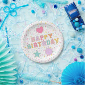 Assiettes En Carton Lettre preppy Patch Plaques papier d'anniversaire (Fête)