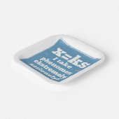 Assiettes En Carton lettre x phenome k phonie sonore (Angulaire)