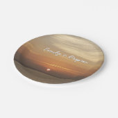 Assiettes En Carton Lever de soleil sur la mer des Caraïbes Aruba II (Angle)