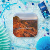 Assiettes En Carton Lever de soleil sur le sentier Grand View au monum (Fête)