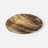 Assiettes En Carton Lever du soleil de la superbe plage (Angle)