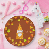 Assiettes En Carton Leviers d'automne Gnome mignonnes et de vacances s (Fête)