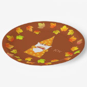 Assiettes En Carton Leviers d'automne Gnome mignonnes et de vacances s (Angle)