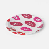 Assiettes En Carton Lèvres baisables (Lèvres baissantes, Rouge et Roug (Angle)
