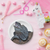 Assiettes En Carton lézard de Frilled-cou (Fête)