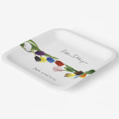 Assiettes En Carton LGBTQ plus Fleurs tulipes (Angulaire)