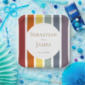 Assiettes En Carton LGBTQ Rainbow Gay Mariage (Fête)