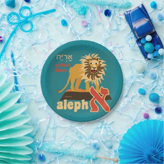 Assiettes En Carton L'hébreu Aleph a parié les plaques à papier (Fête)