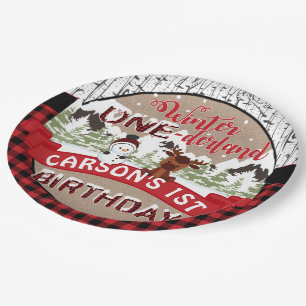 Assiettes En Carton L'hiver En Ontario Plaque de papier pour fête d'a