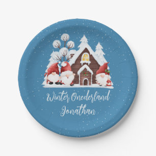 Assiettes En Carton L'hiver Onederland Premier Anniversaire Bons gnome
