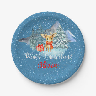 Assiettes En Carton L'hiver Onederland Premier anniversaire mignonne r