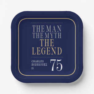 Assiettes En Carton L'Homme La Légende Le Mythe 75e Anniversaire