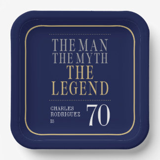 Assiettes En Carton L'Homme Le Mythe La Légende 70e Anniversaire