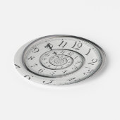 Assiettes En Carton L'horloge originale d'abrégé sur temps (Angle)