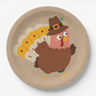 Assiettes En Carton L'Humour turc de Thanksgiving