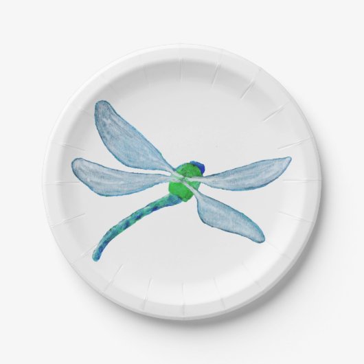 Assiettes En Carton libellule (Devant)