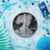 Assiettes En Carton Liberty Silver Dollar Head 2006 (Fête)