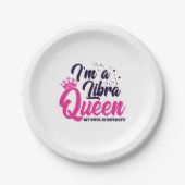 Assiettes En Carton Libra Anniversaire Reine Astrologie Signal Pourcen (Devant)