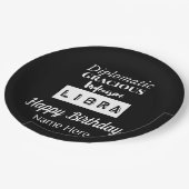 Assiettes En Carton Libra Zodiac Caractéristiques amusantes Anniversai (Angle)