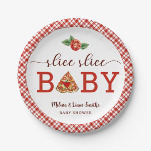 Assiettes En Carton Lice Slice Baby Pizza Baby shower Plaques de papie