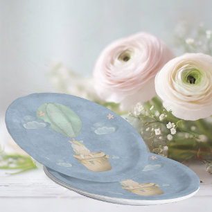 Assiettes En Carton licorne arc-en-ciel en ballons, Plaque en papier