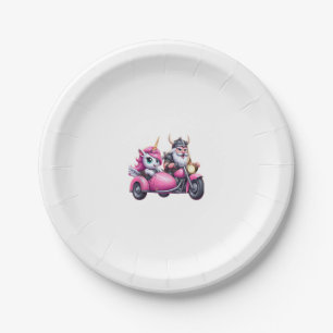 Assiettes En Carton Licorne et Viking à moto hommes femmes K