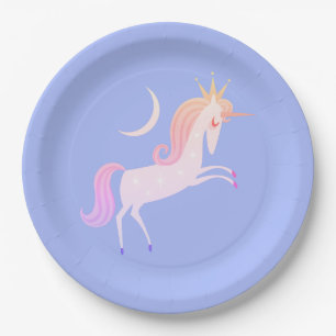 Assiettes En Carton licorne magique