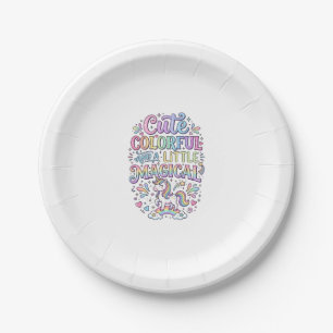 Assiettes En Carton Licorne Mignonne Colorée et un Peu Magique Origina