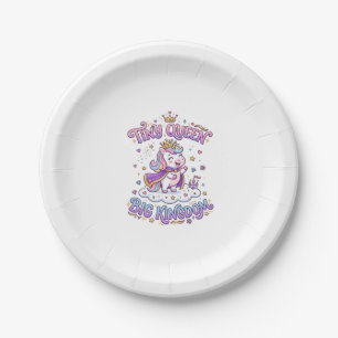 Assiettes En Carton Licorne Petite Reine Grand Royaume Idée Cadeau Aut