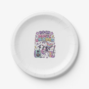 Assiettes En Carton Licorne Rock Musique Licorne Charme Marketplace Ar