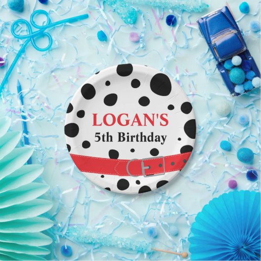 Assiettes En Carton Lieu dalmate Anniversaire (Fête)