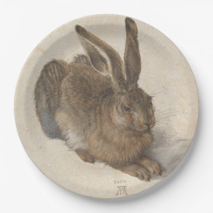 Assiettes En Carton Lièvre (par Albrecht Dürer)