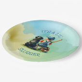 Assiettes En Carton Lil' Slugger | Baby shower de baseball (Angle)