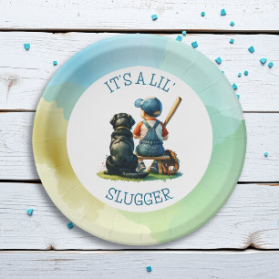 Assiettes En Carton Lil' Slugger   Baby shower de baseball