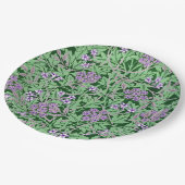 Assiettes En Carton Lilac and green floral pattern (Angle)