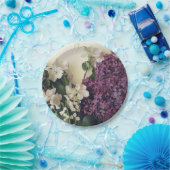 Assiettes En Carton Lilac et fleurs (Fête)