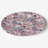 Assiettes En Carton Lilac Floral (Angle)